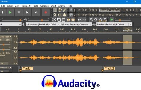 Audacity Audio editing software